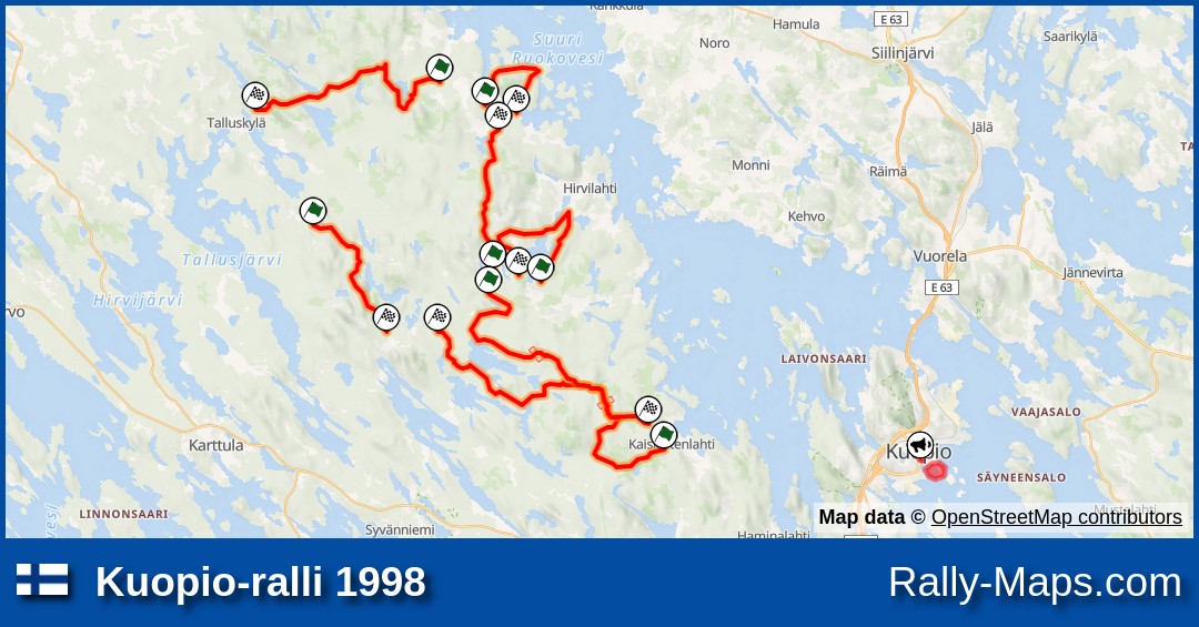 Maps | Kuopio-ralli 1998 [RALLI-SM] 