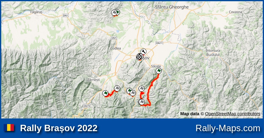 Maps | Rally Brașov 2022 [CNRB] | Rally-Maps.com
