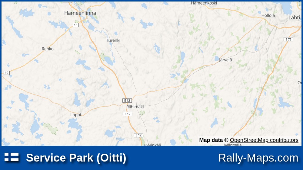 Service Park (Oitti) stage map | Valvoline-ralli 2003 [RALLI-SM] ? |  